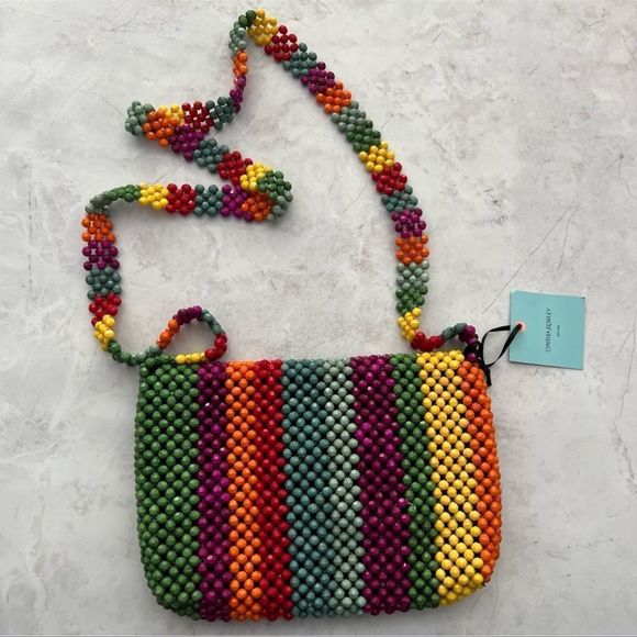 Cynthia Rowley Rainbow Beaded Crossbody Bag - Picture 5 of 11